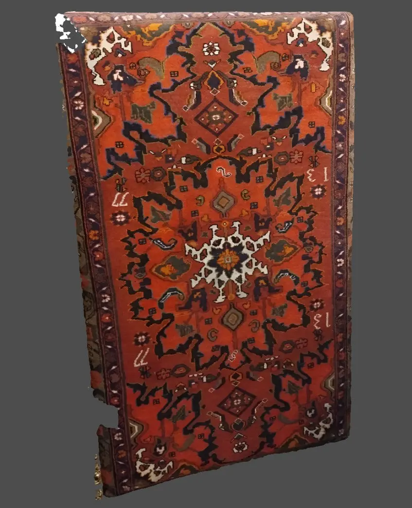 Medium Hand Tied Oriental Persian Rug Bench 1
