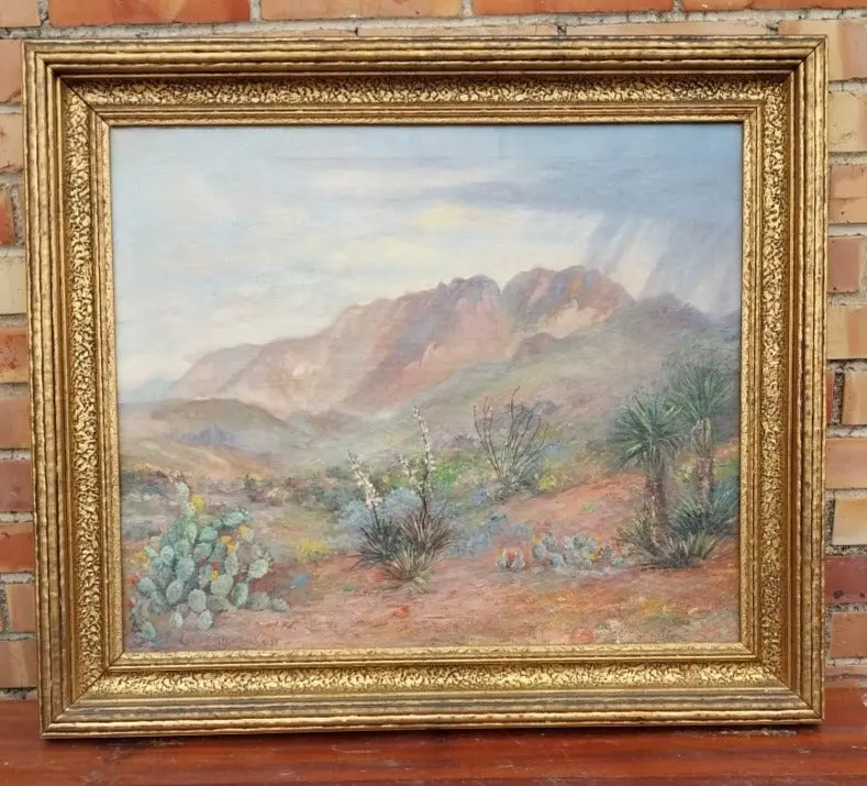 Desert Scene By Lora Gilchrist 1937 1