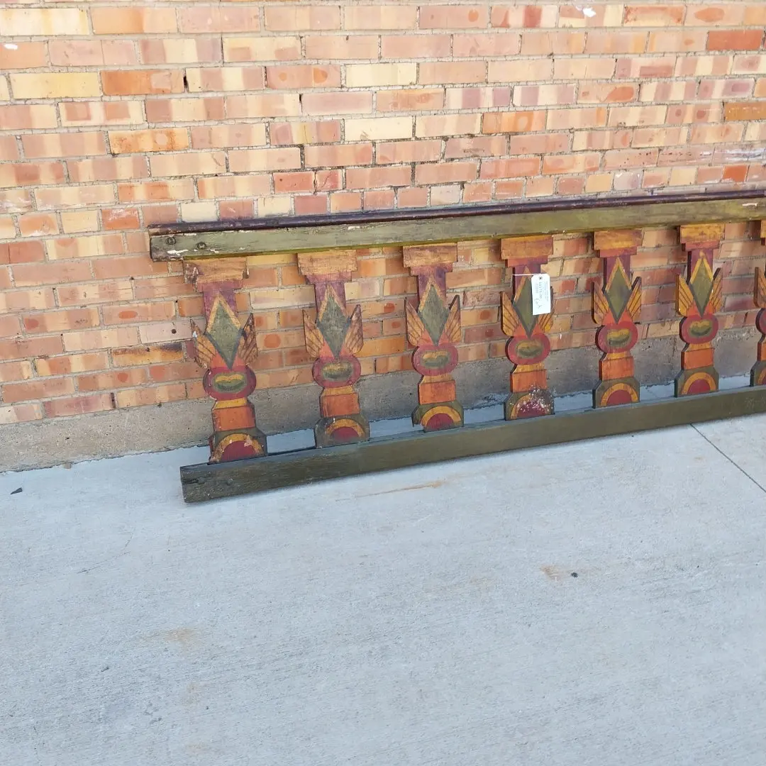 Engish 2 Sided Wood Carousel Railing 1