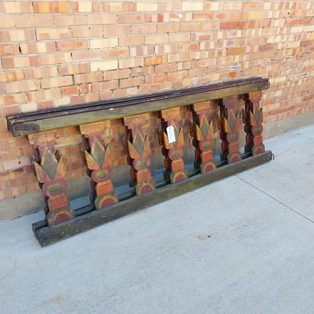 Engish 2 Sided Wood Carousel Railing 1