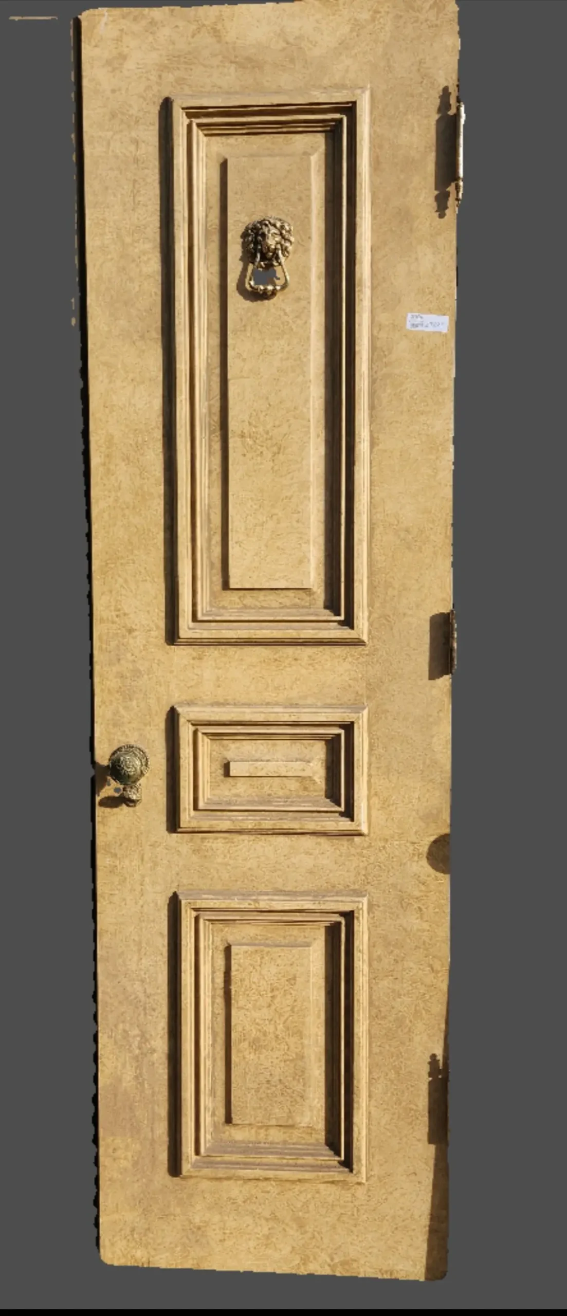 Sherle Wagner Hardware On Sponged Door 1