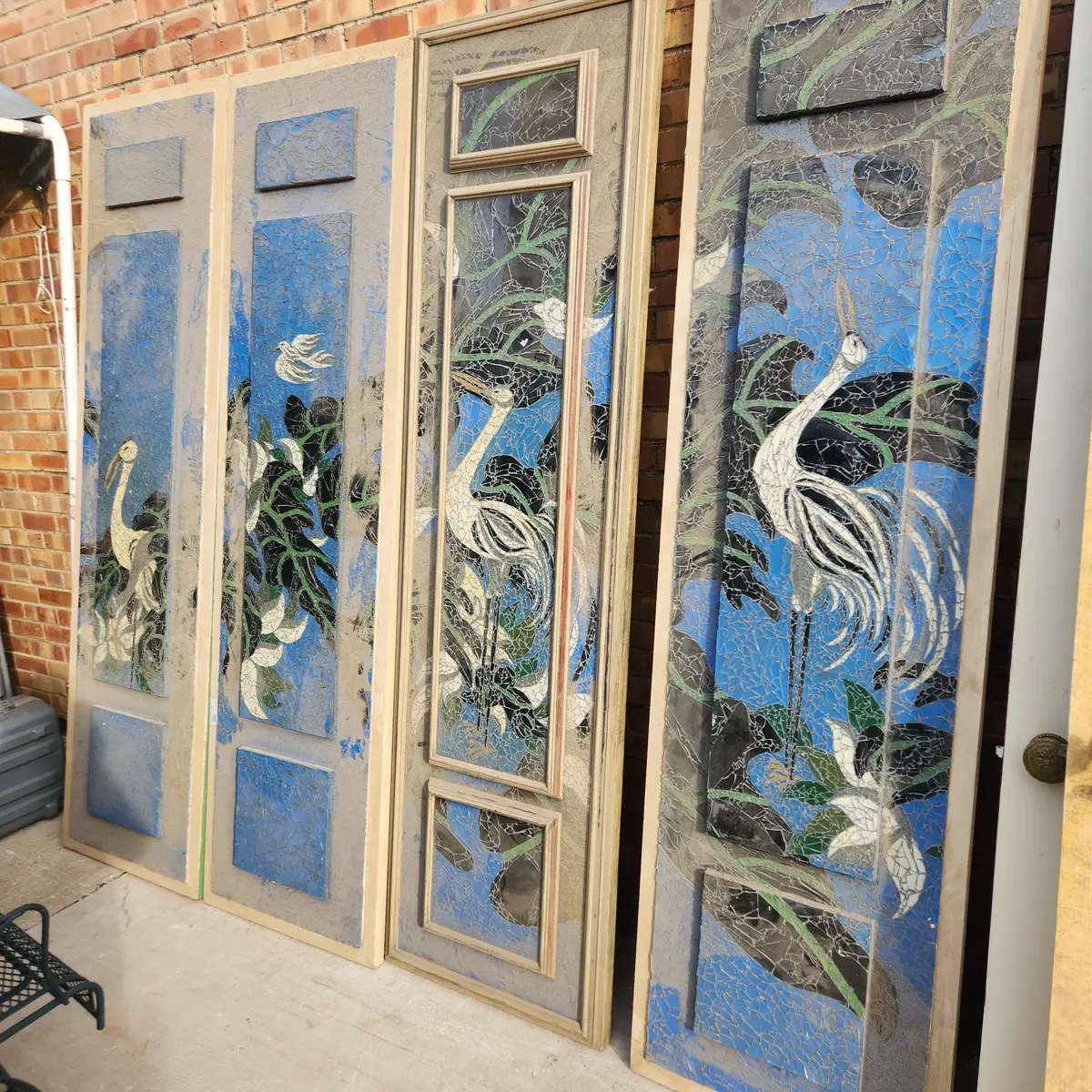 Set Of Mozaic Bird Panels 1