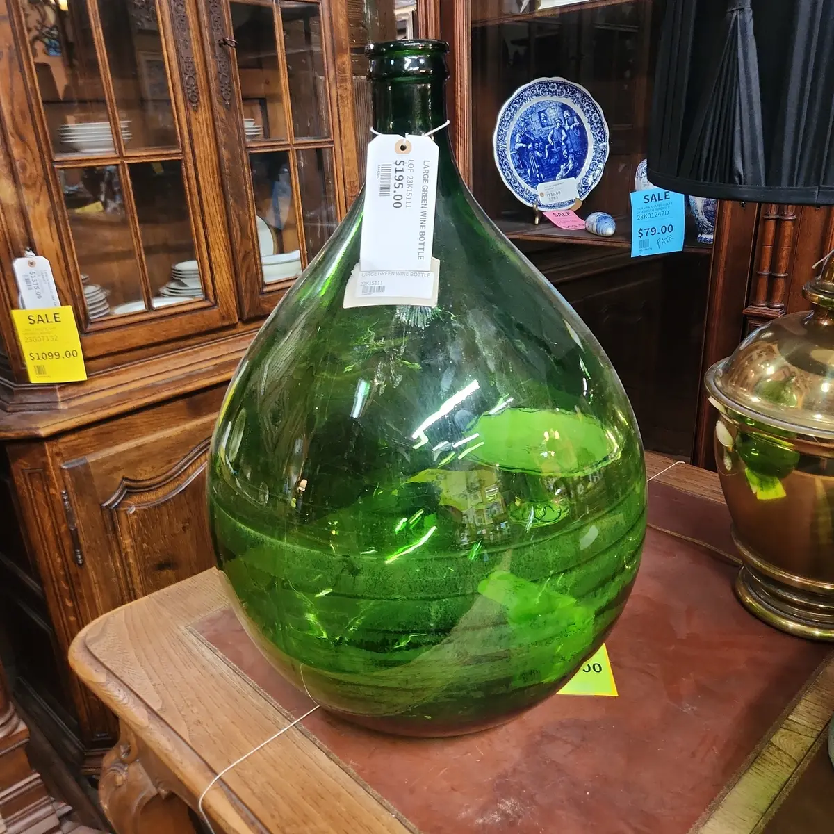 Large Green Wine Bottle 1