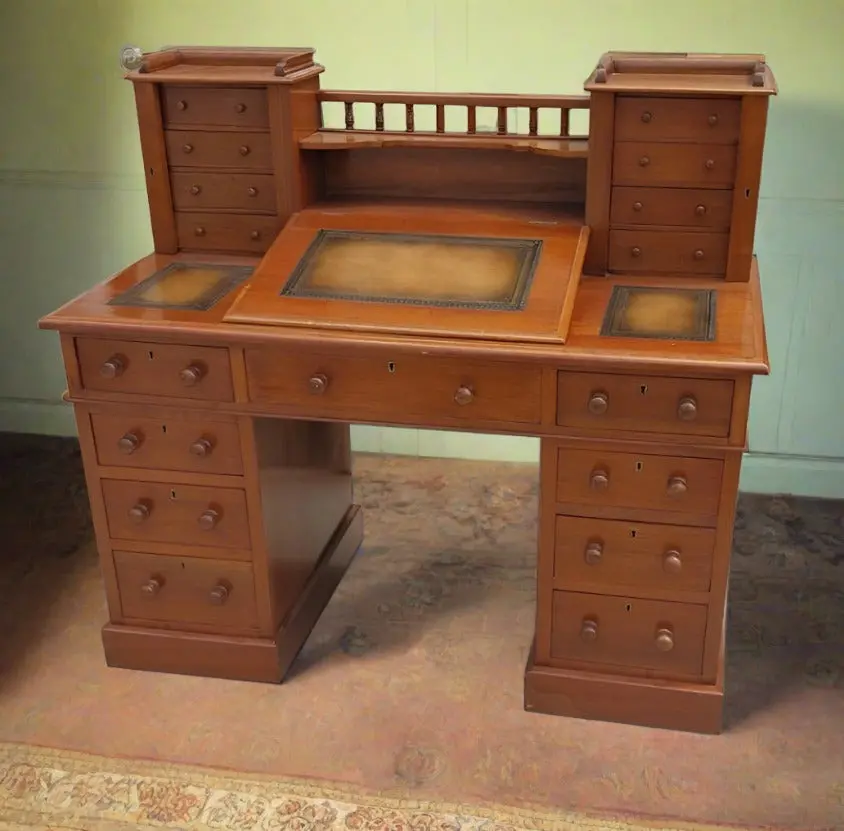 Dickens Slant Top Walnut Desk 1