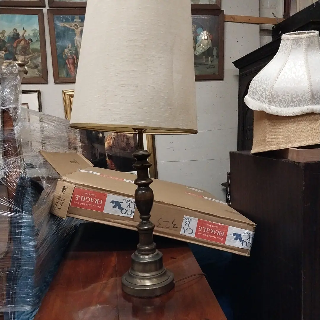 1970'S Wood Lamp 1