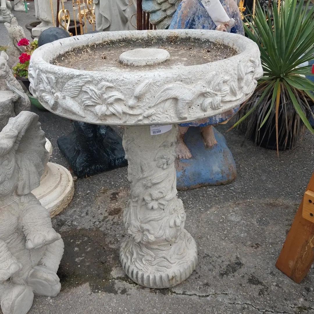 Concrete Bird Bath 1