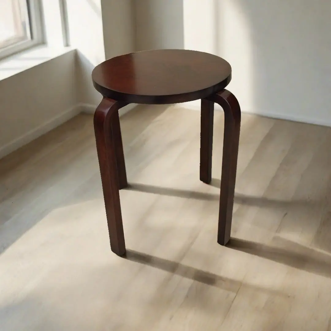 Modern Taboret Walnut 1