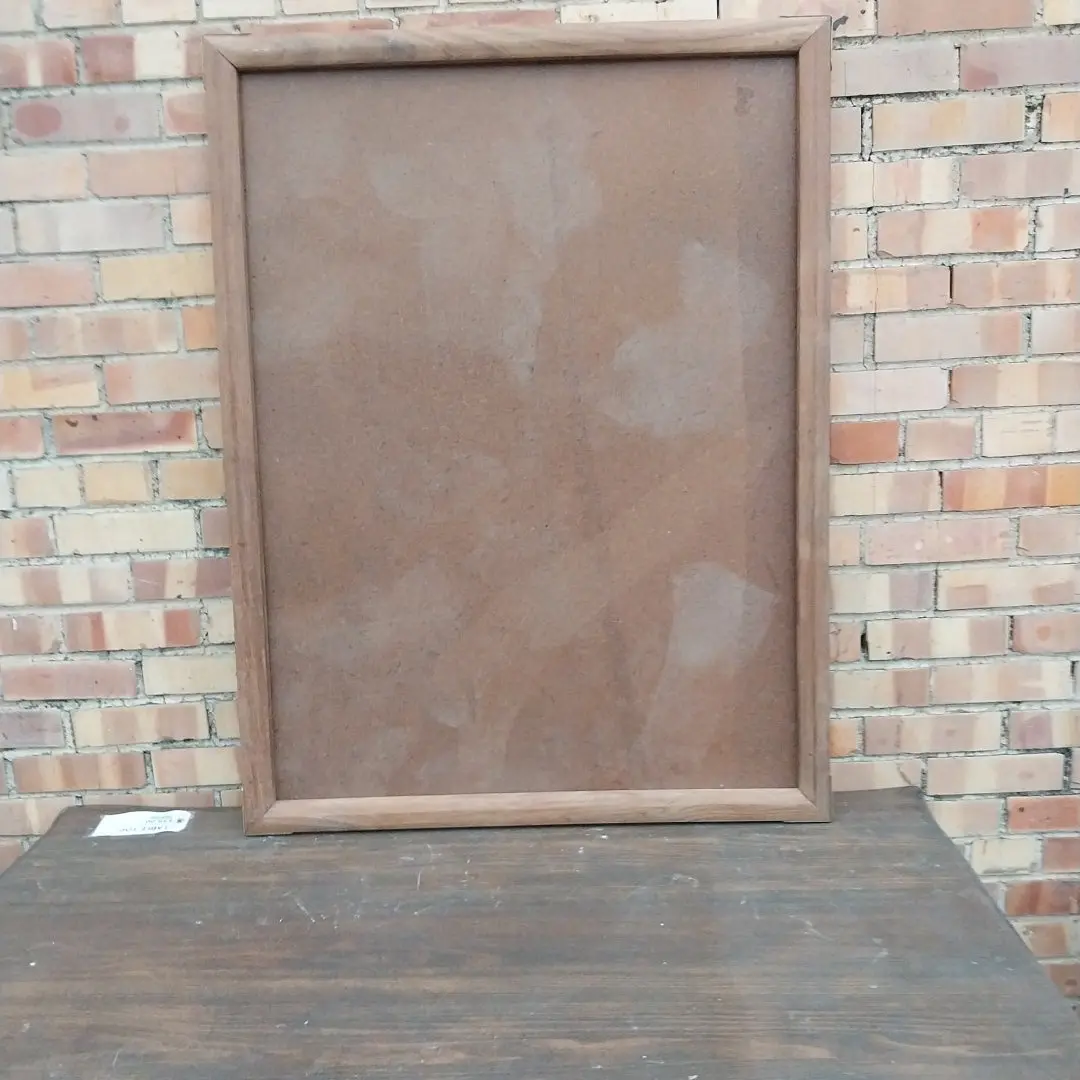 Teak Frame With Brass Corners 1