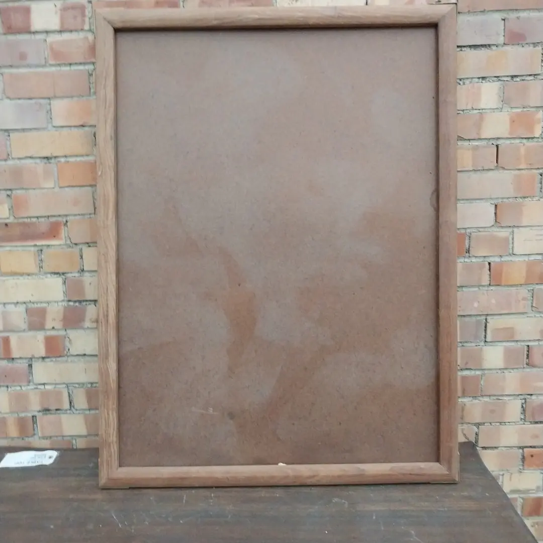 Teak Frame With Brass Corners 1