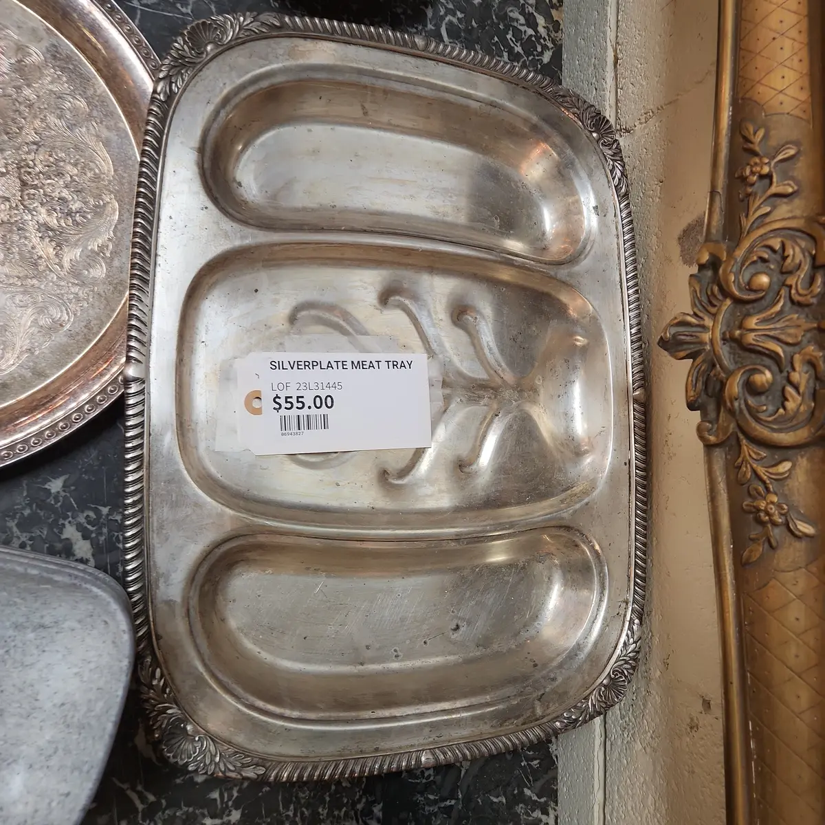 Silverplate Meat Tray 1