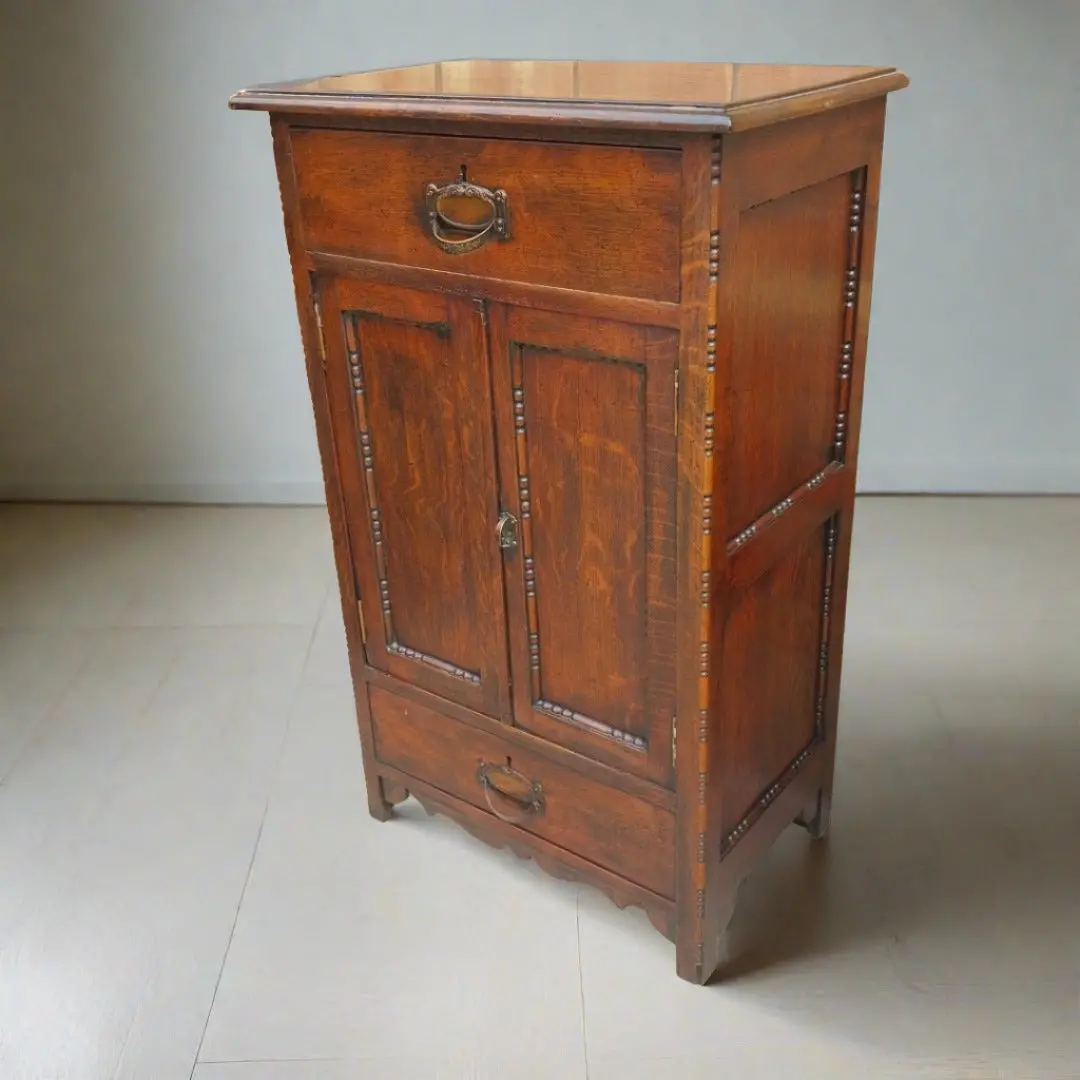 Oak Jam Cabinet With 2 Doors And 2 Drawers 1