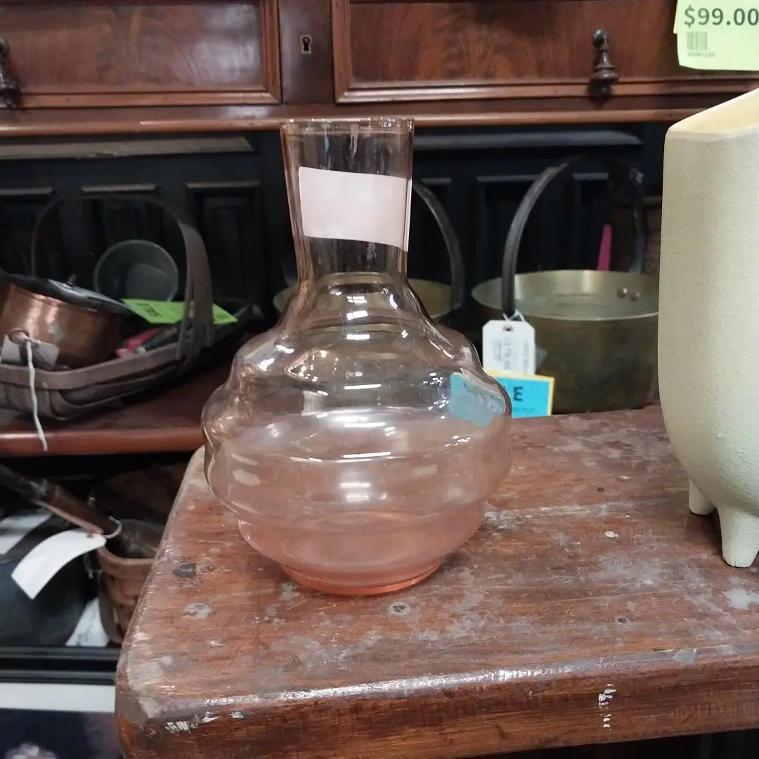 Pink Glass Vase 1