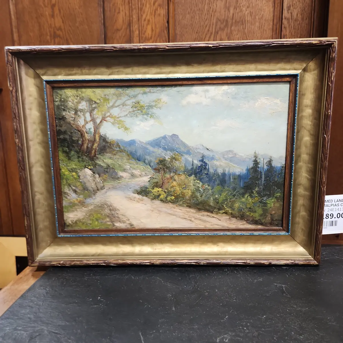 Framed Landscape Of Mt Tamalpias Ca 1