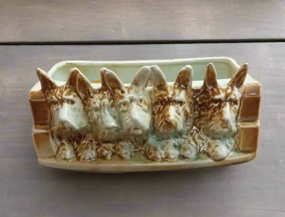 Vintage Mccoy Pottery Scottie Planter 1
