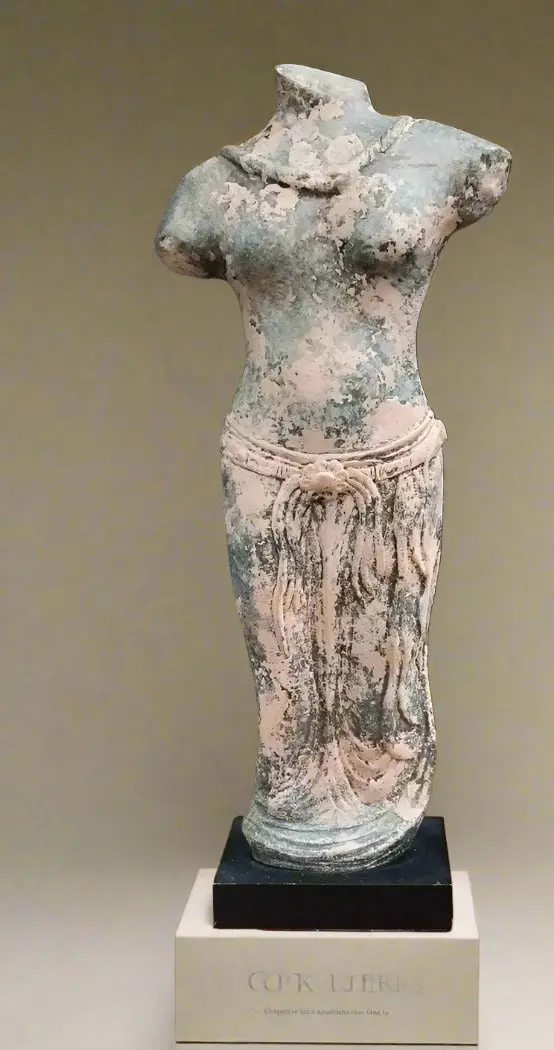 Pink Distressed Painted Goddess Torso 1