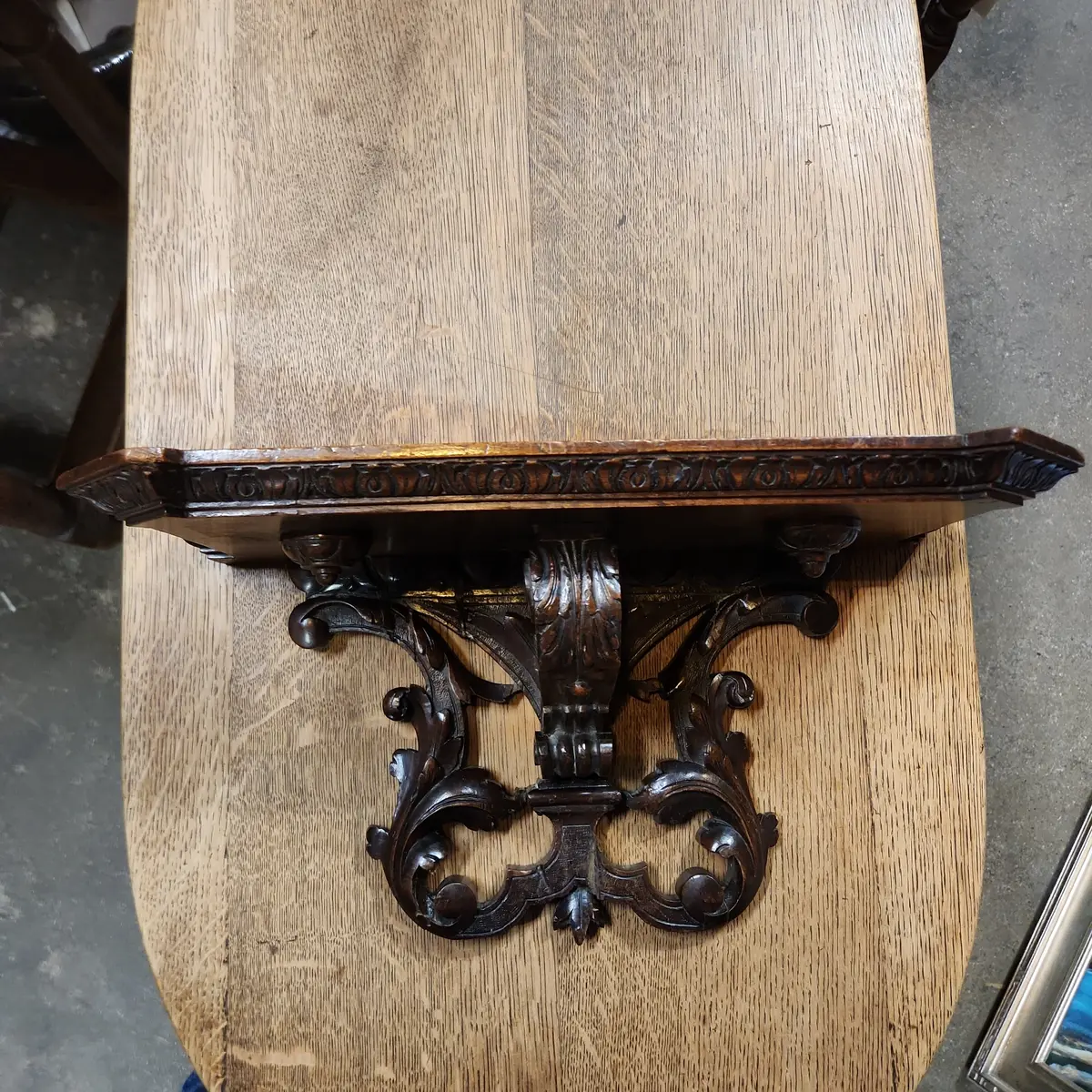French Walnut Wall Shelf 1