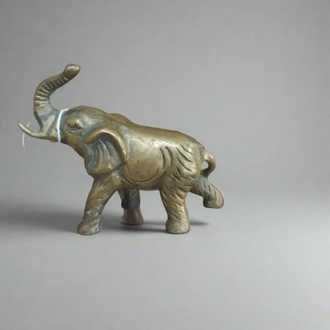 Small Brass Elephant 1