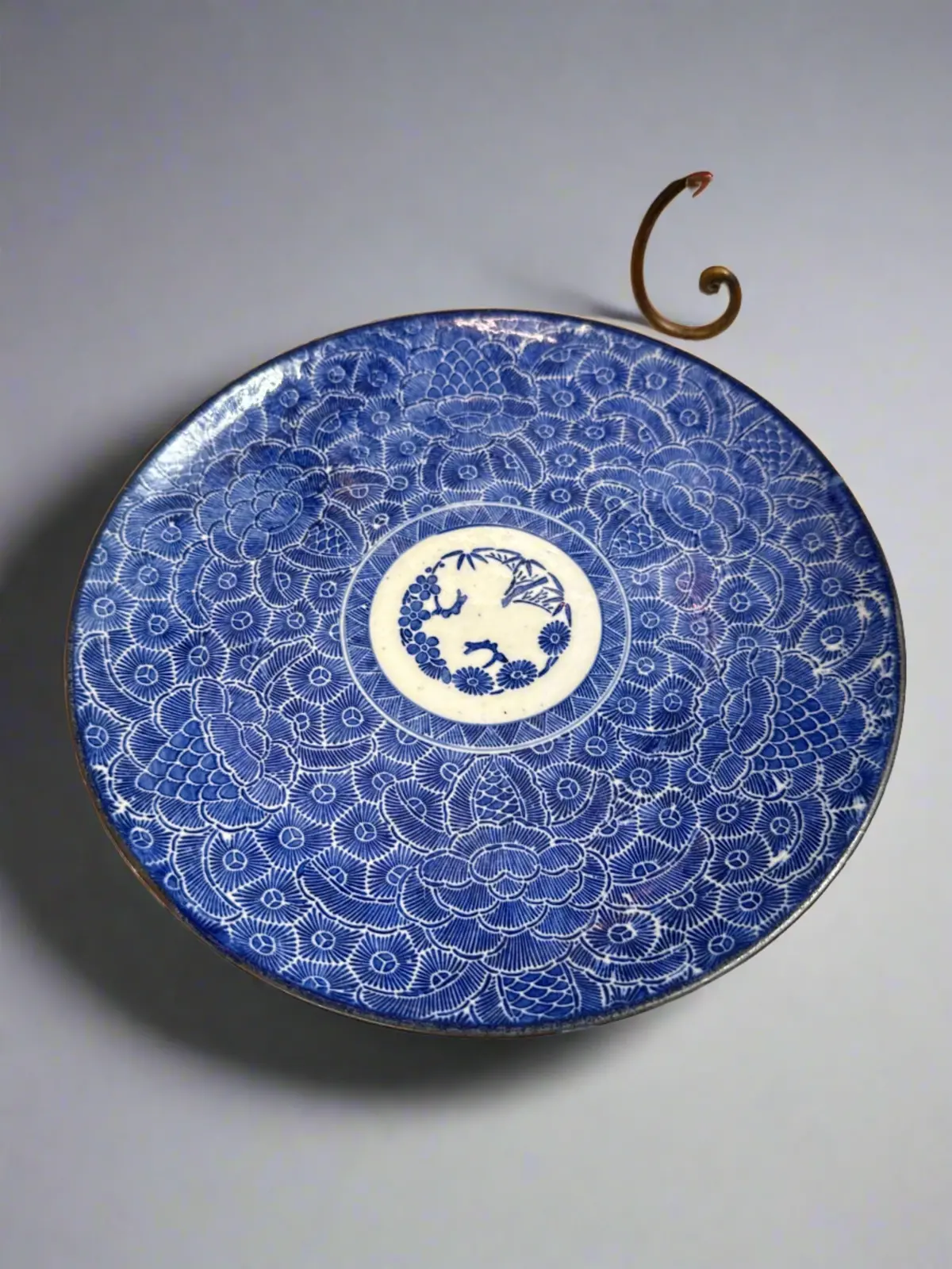 Blue And White Imari 11" Plate 1