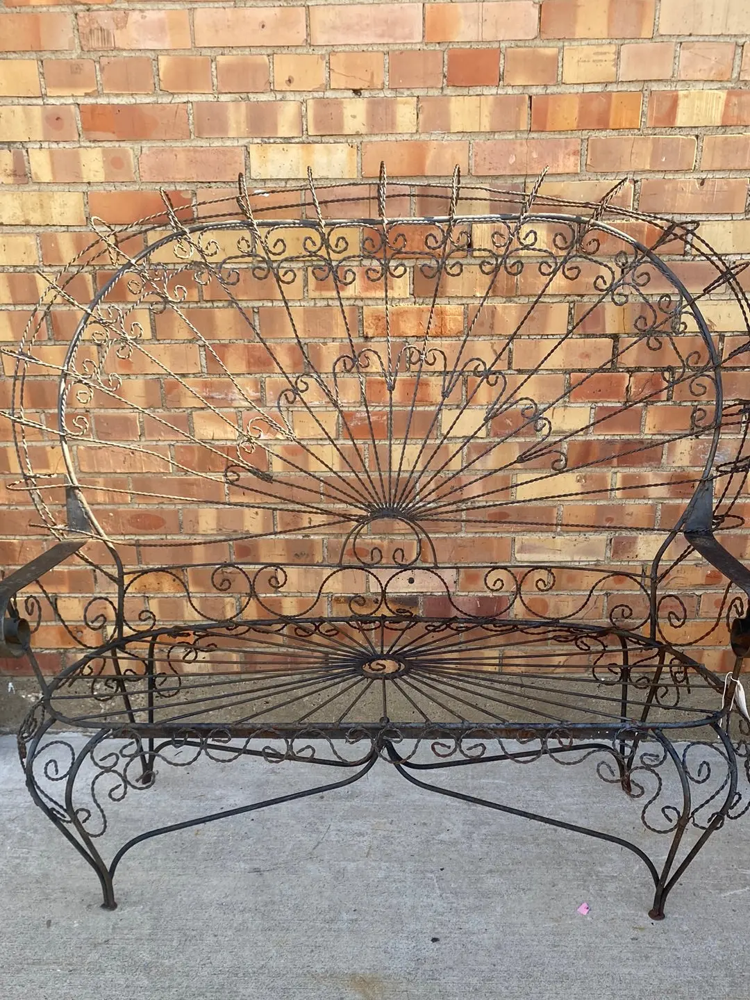 Fan Back Settee As Found 1