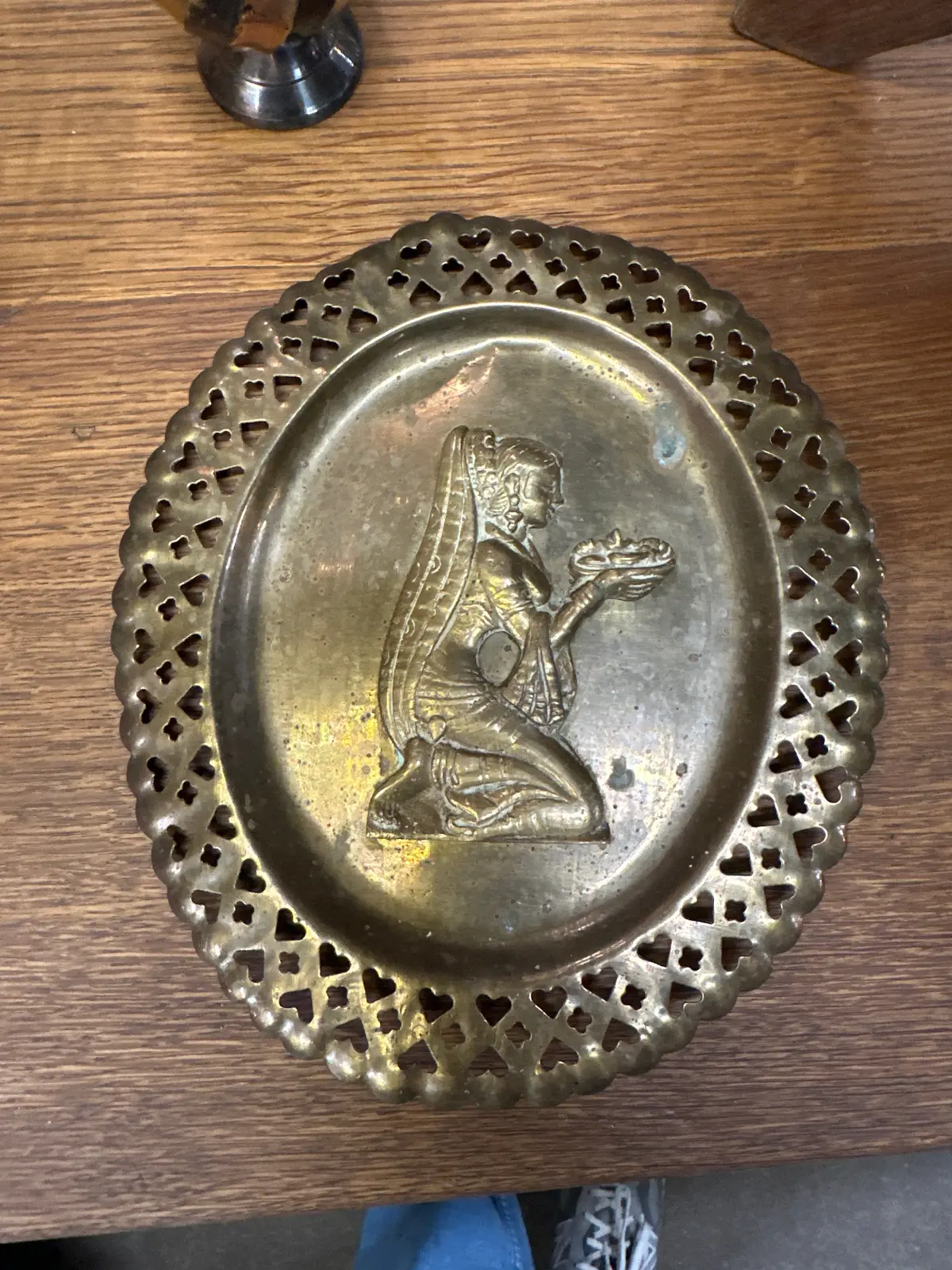Brass Indian Plaque 1