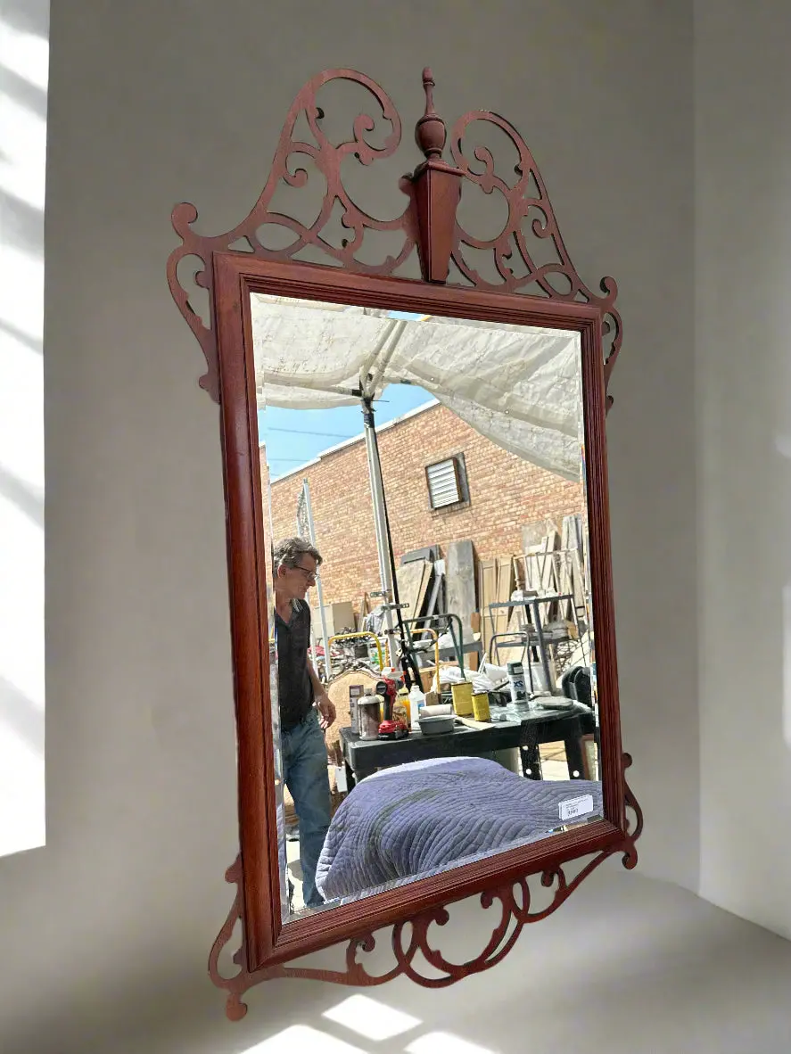 Federal Style Mirror With Open Pediment 1