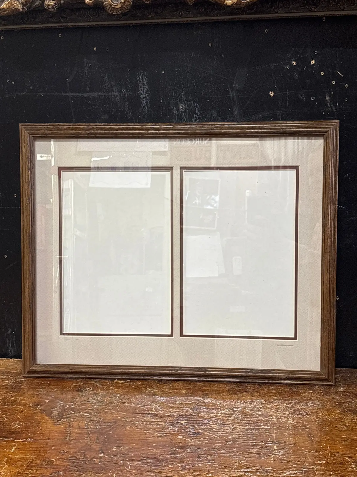 Vintage Brown Frame With Double Matte 1