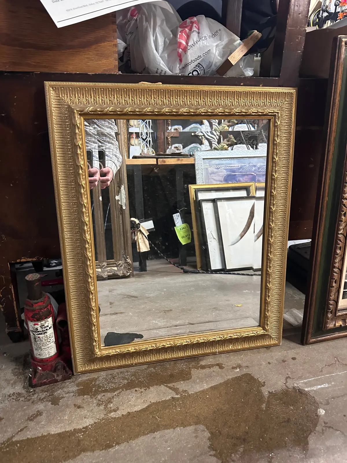 Gold Ornate Wall Mirror 1