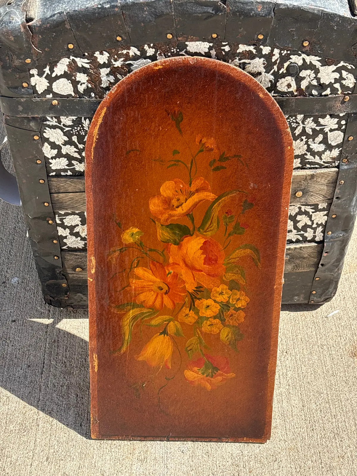 Small Painted Floral Panel 1