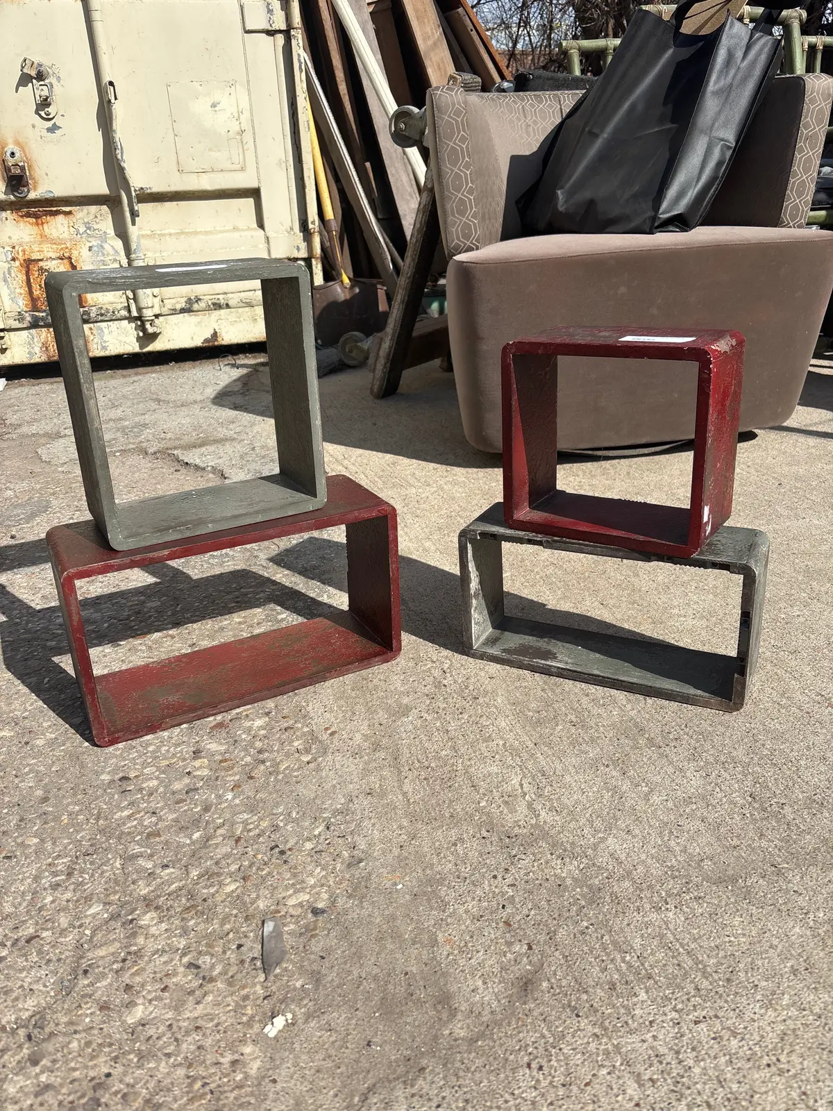 Set Of 4 Cube Shelves 1