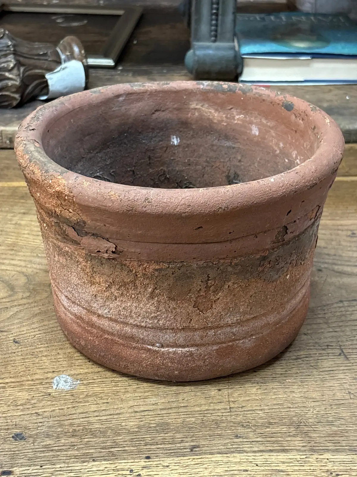 Small Cylindrical Terracotta Planter 1
