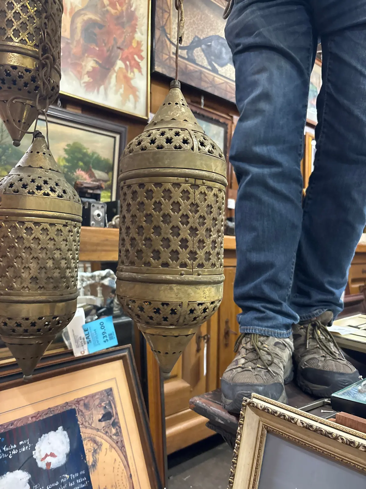 Mid Eastern Brass Lantern 1 Of 3 1