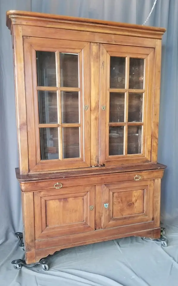Louis Philippe Cherry Bookcase 1