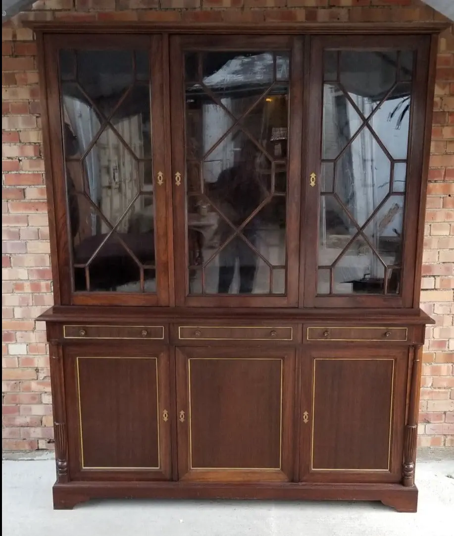 Chippendale Mahogany Bookcase With Astragal Glazed Doors 1