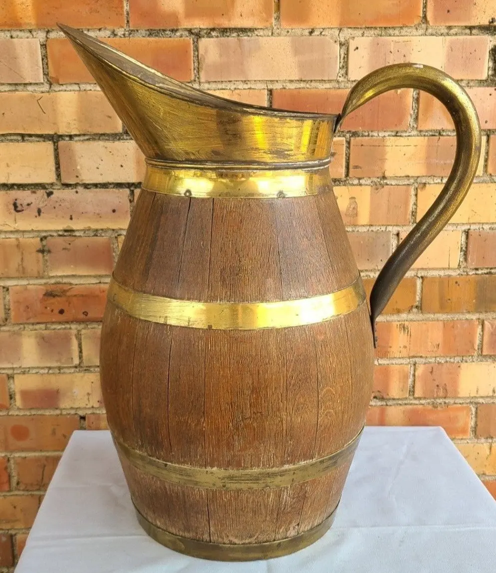 Barrell And Brass Oak Umbrella Stand 1