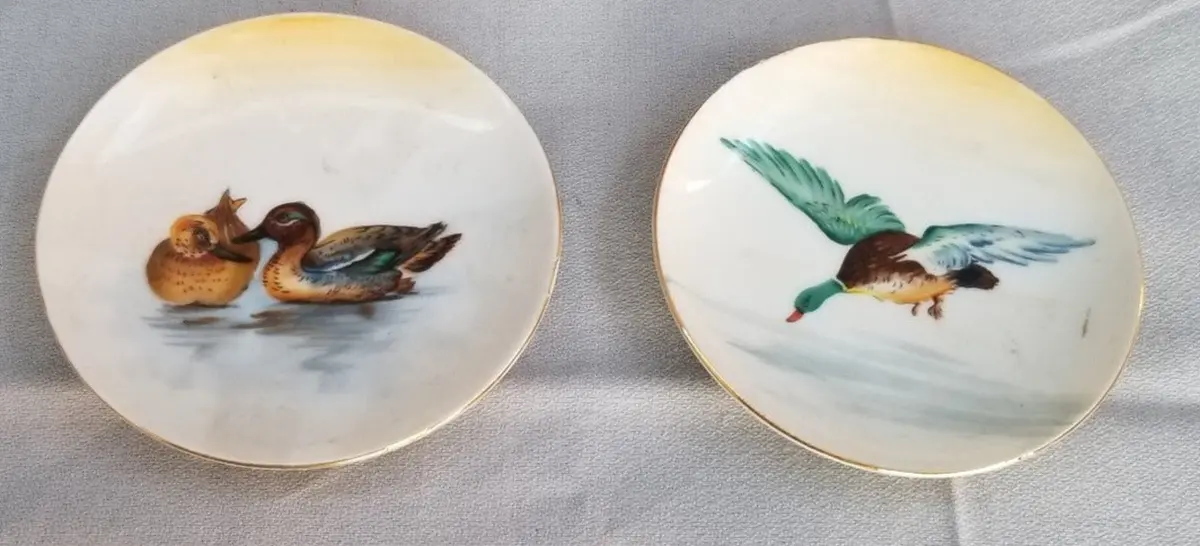 Pair Of Small Bird Plates 1
