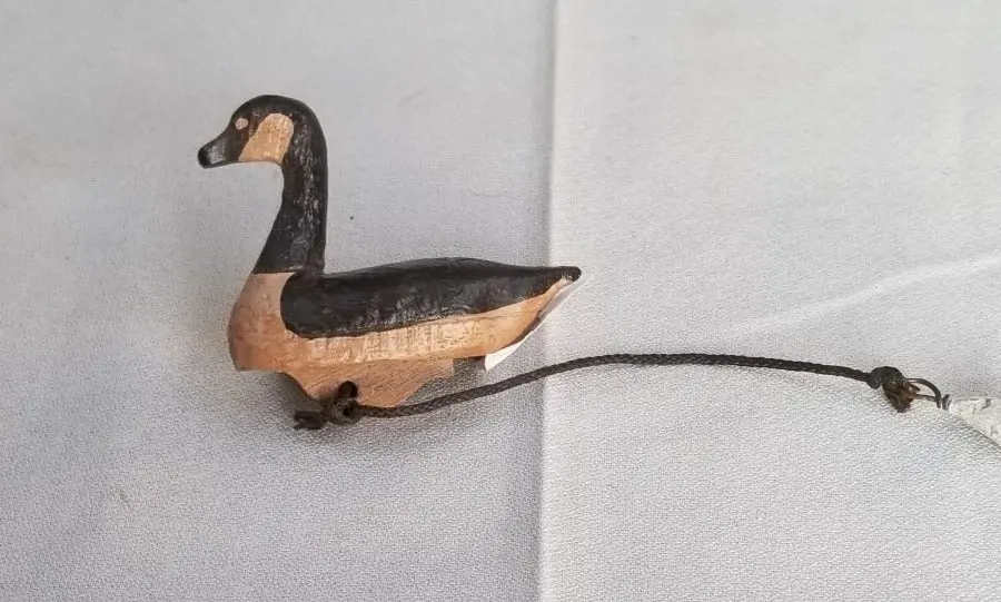 Small Floating Wood Duck Decoy 1
