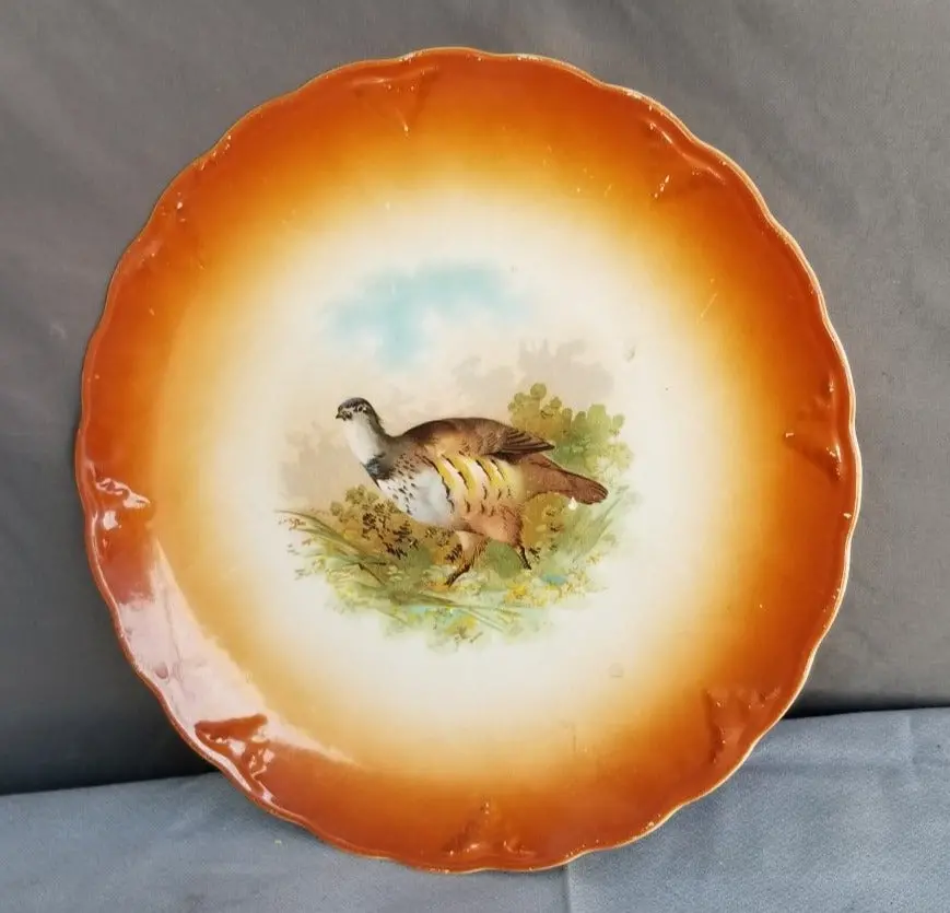 Orange Pheasant Plate 1