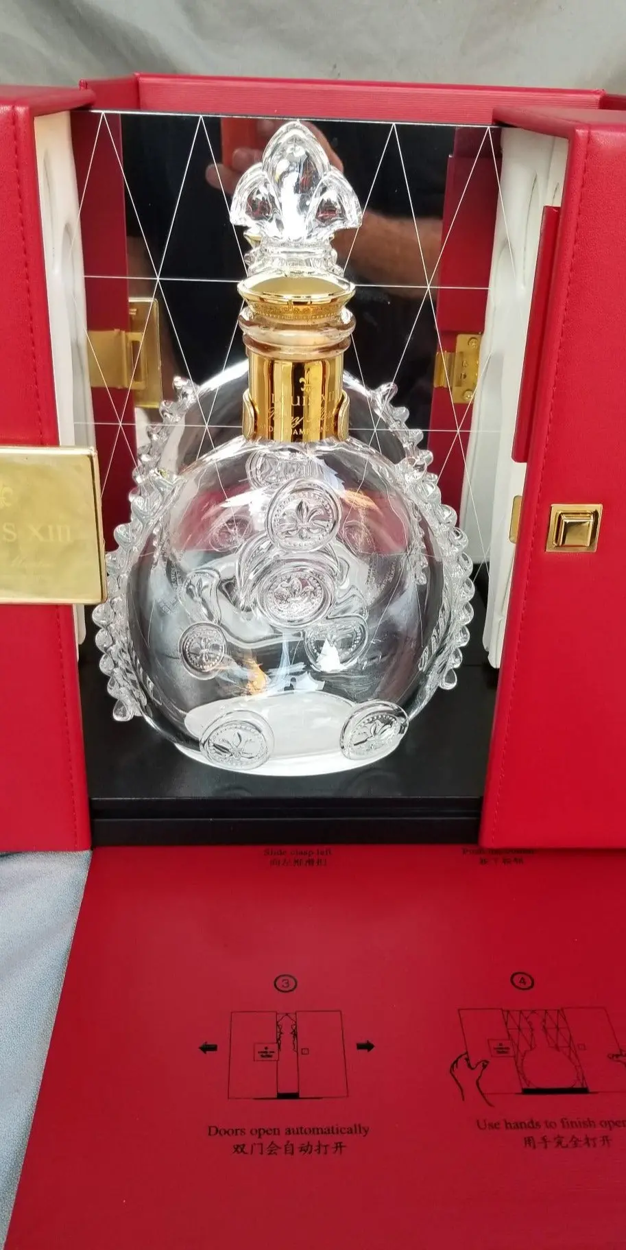 Bacarrat Louis Xiii Glass Bottle In Red Case 1