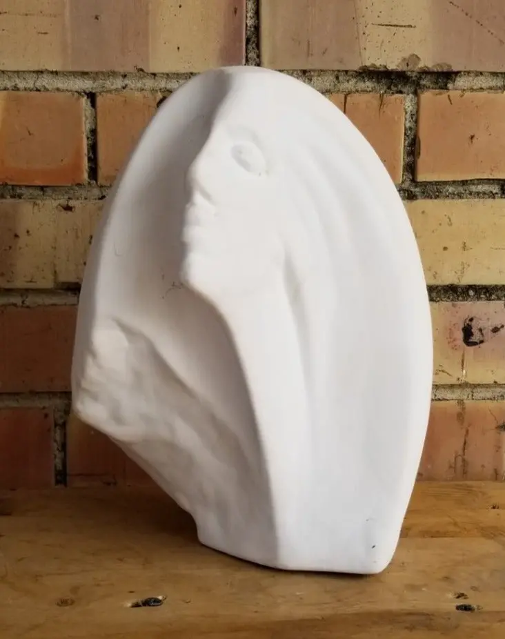 Modern Ceramic Lady Face Sculpture 1