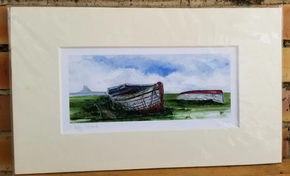 Small Holy Island Umframe Giclee 1