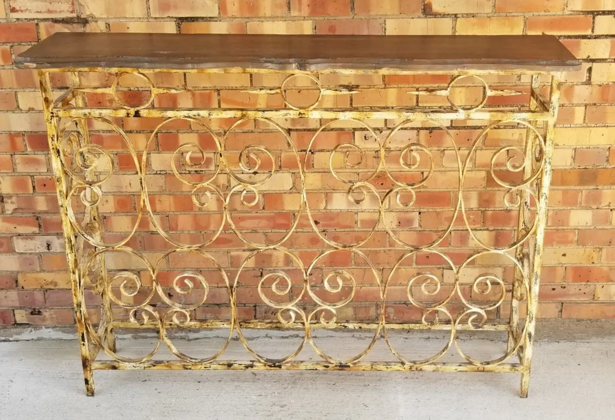 Iron Base Console Table 1