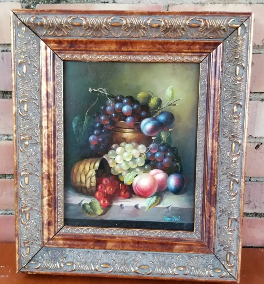 Still Life Oil Painting Of Fruit 1