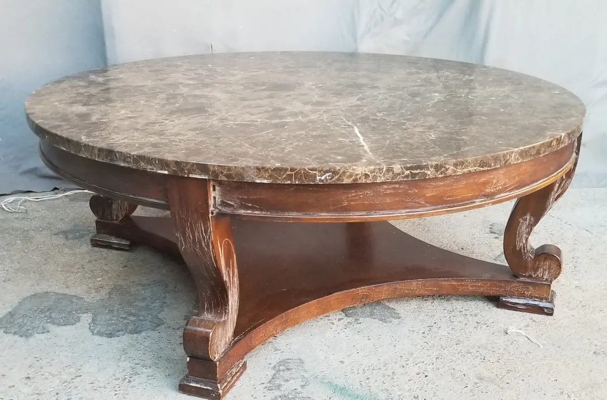 1" Thick Round Marble Top Only 1