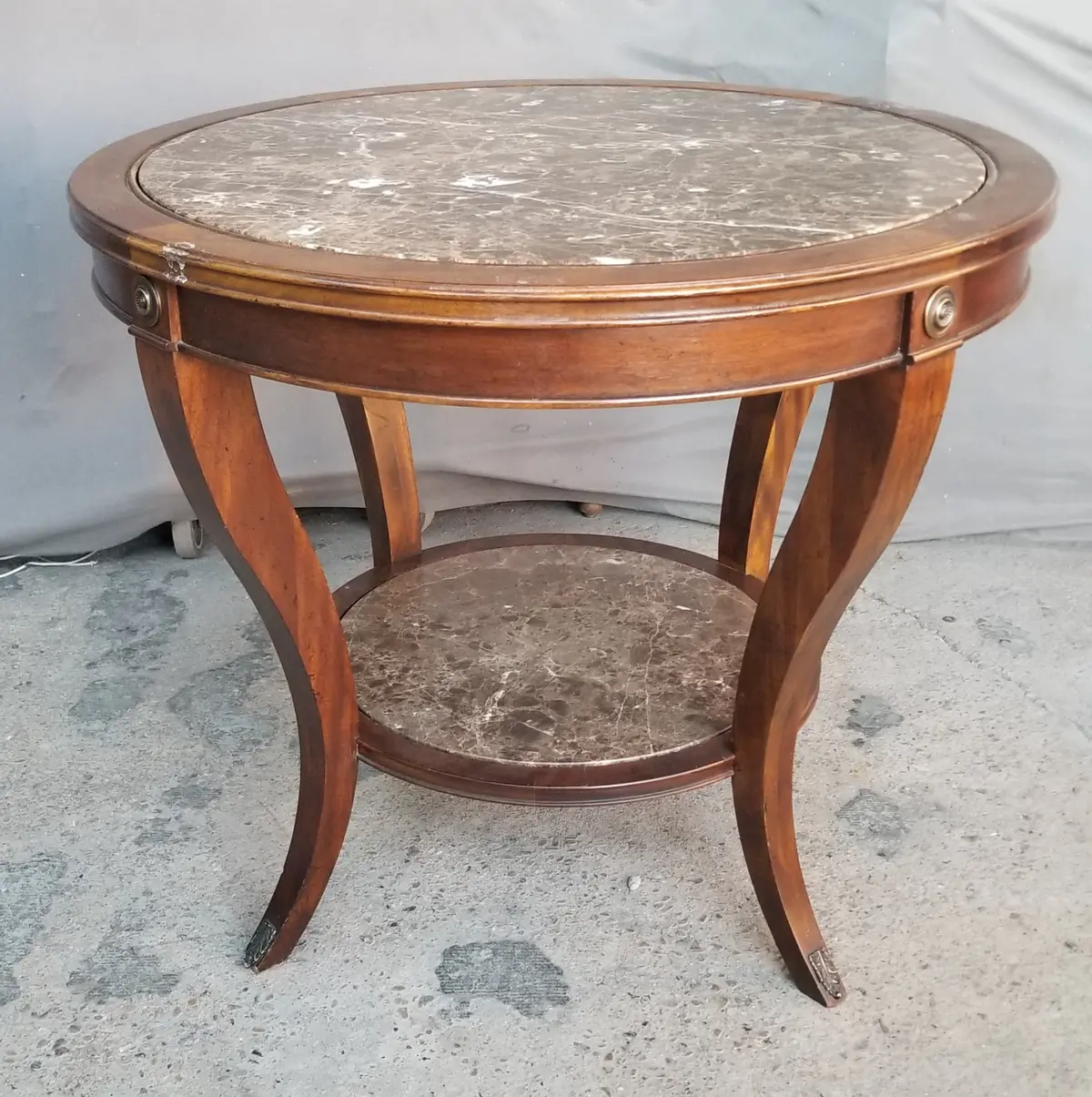2 Tiered Marble Top Center Table 1