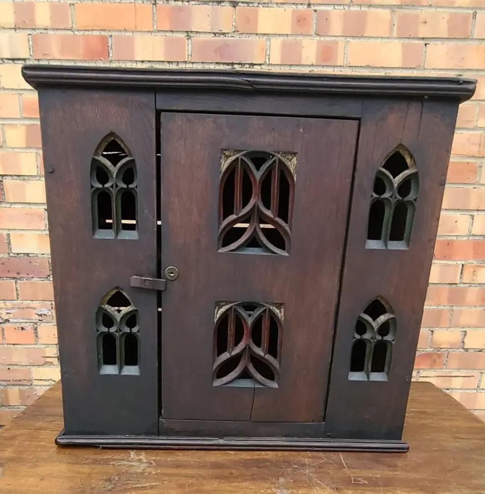 Early Gothic Door Cabinet 1
