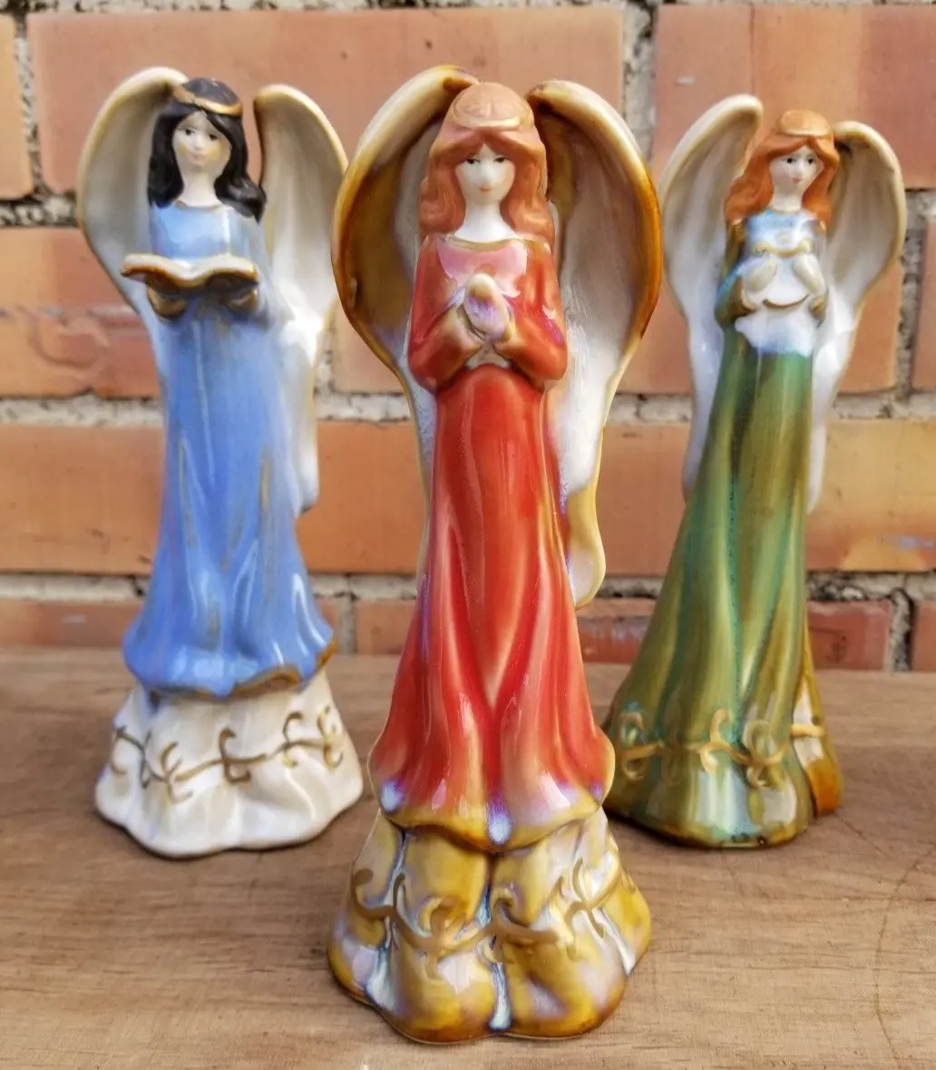 Set Of 3 Ceramic Angels 1