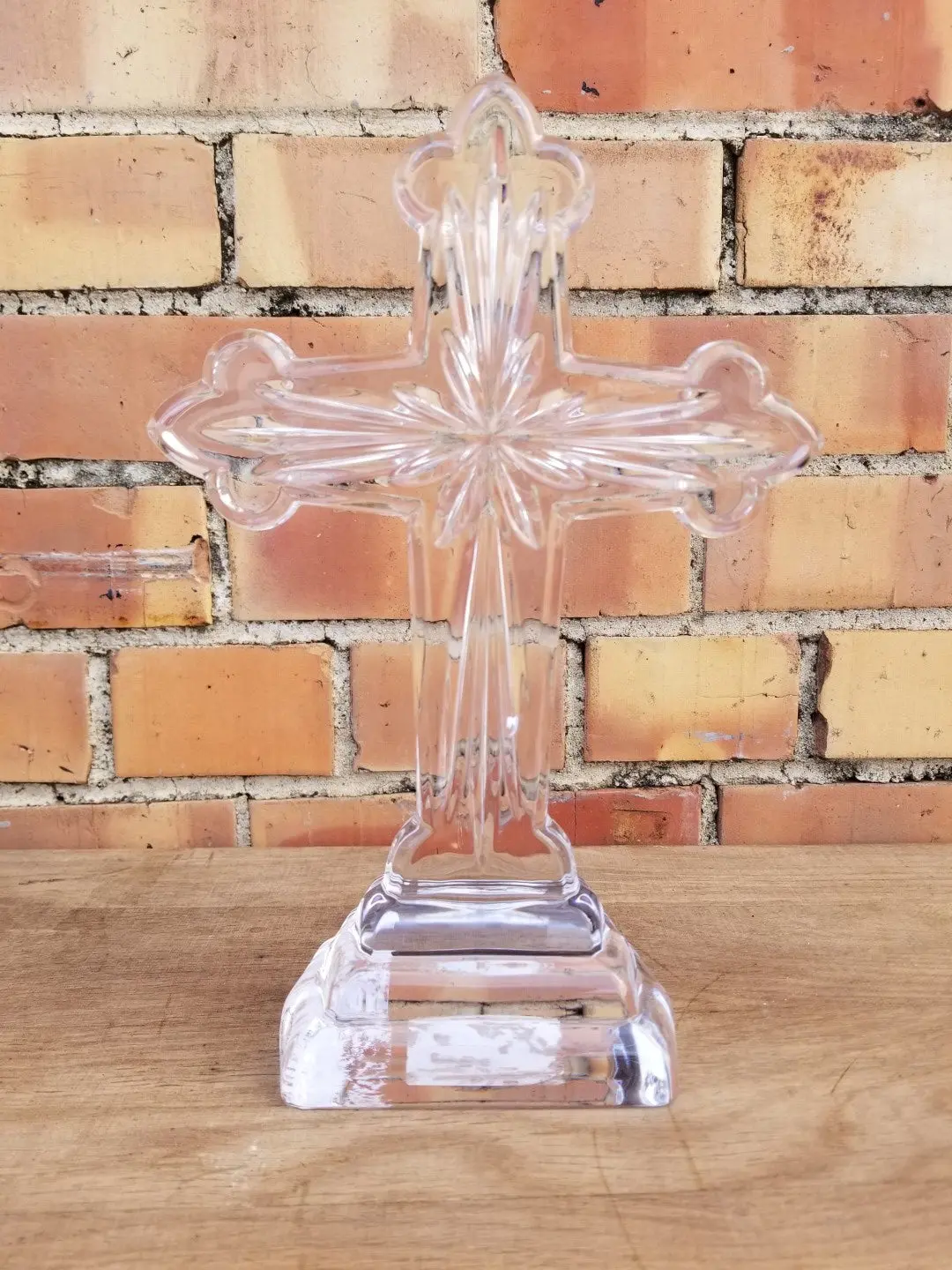 Standing Glass Cross 1