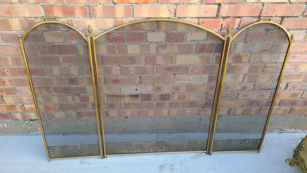 Brass Fire Screen 1