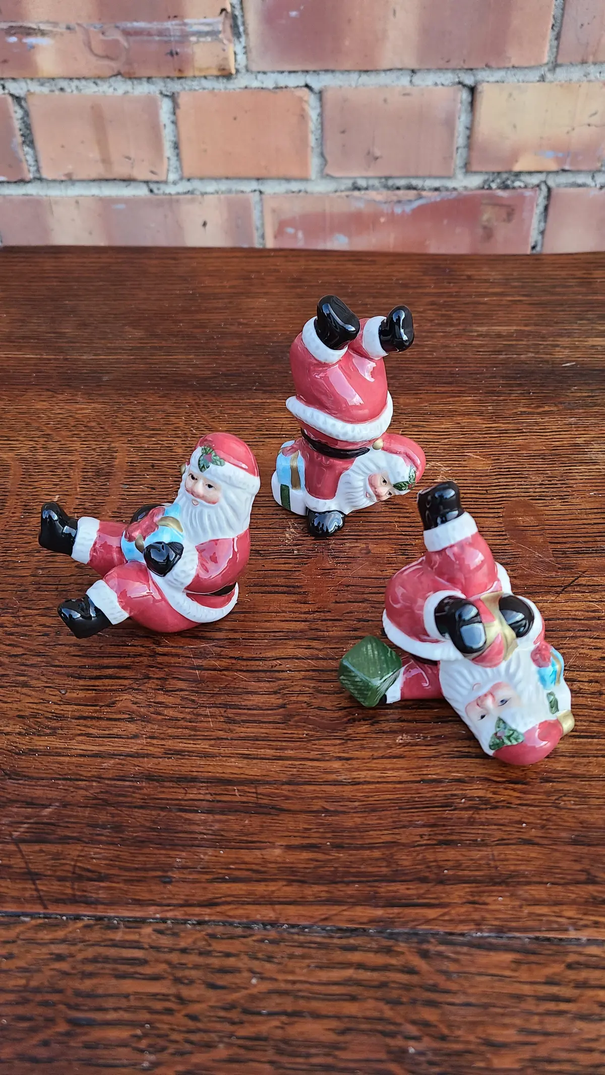 Set Of 3 Fitz And Floyd Santas 1