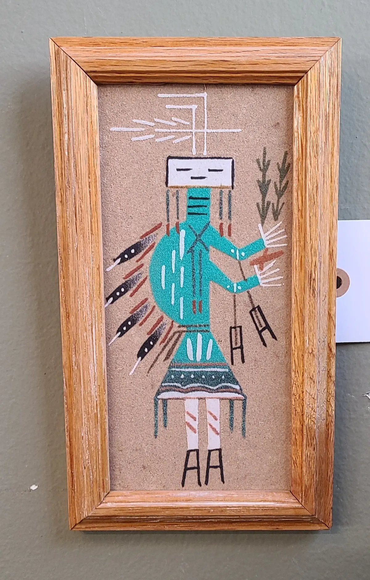 Pair Of Mini Navajo Sand Paintings 1